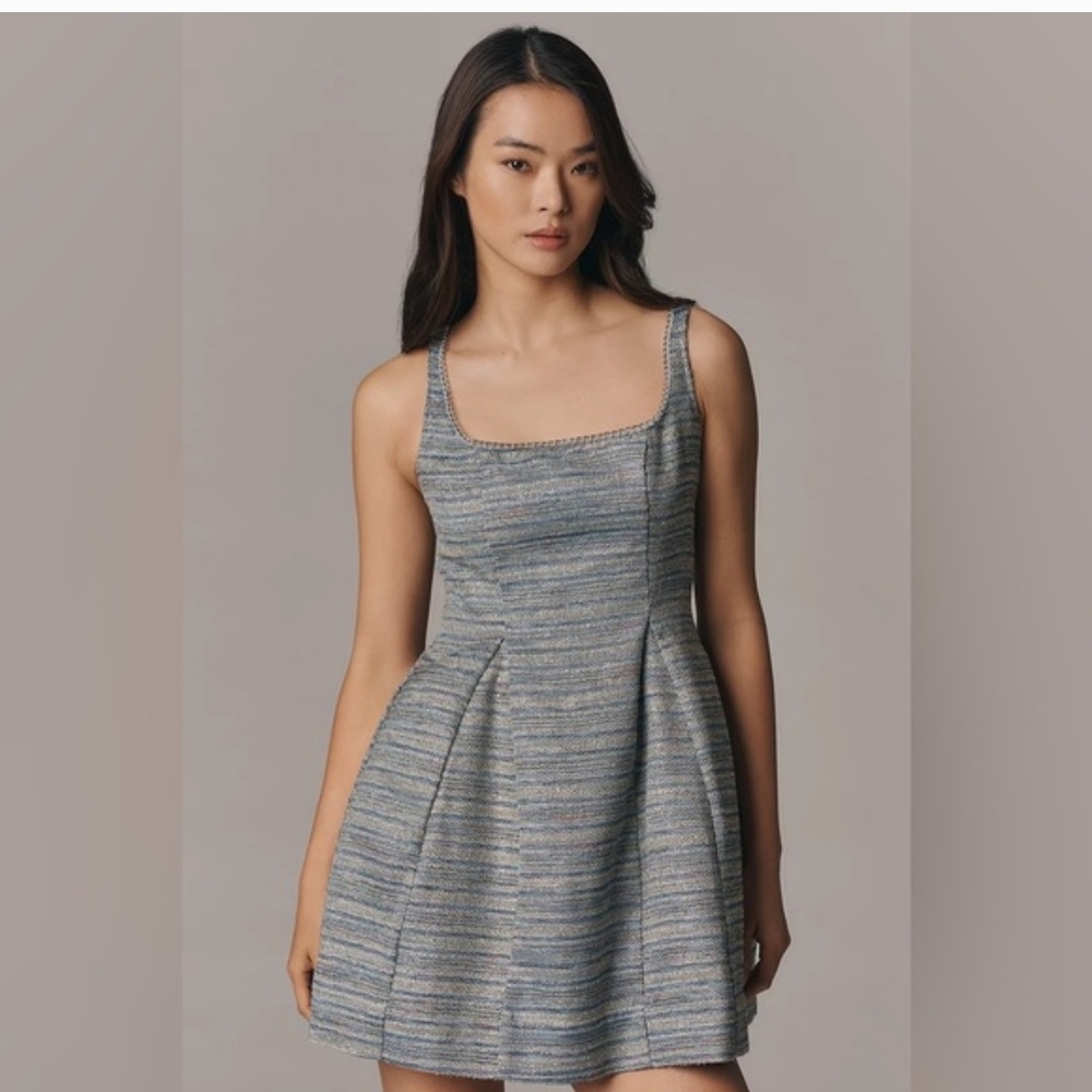 Maeve by Anthropologie Textured Fit & Flare Mini Dress – Size 6 – NWT